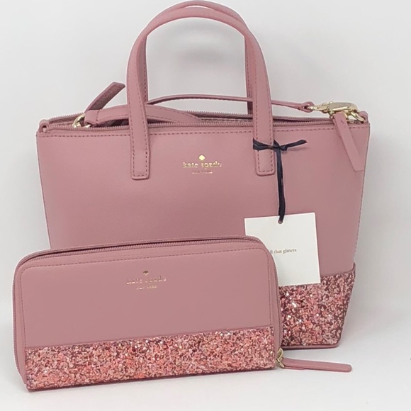 Nwt Bundle Of 3 kate spade item bag satchel+wallet - Picture 2 of 8